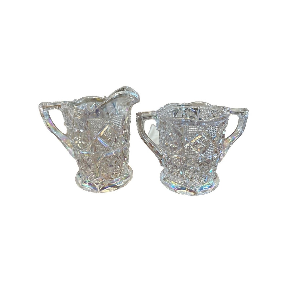 Exquisite Fostoria Heritage Cream And Sugar Set